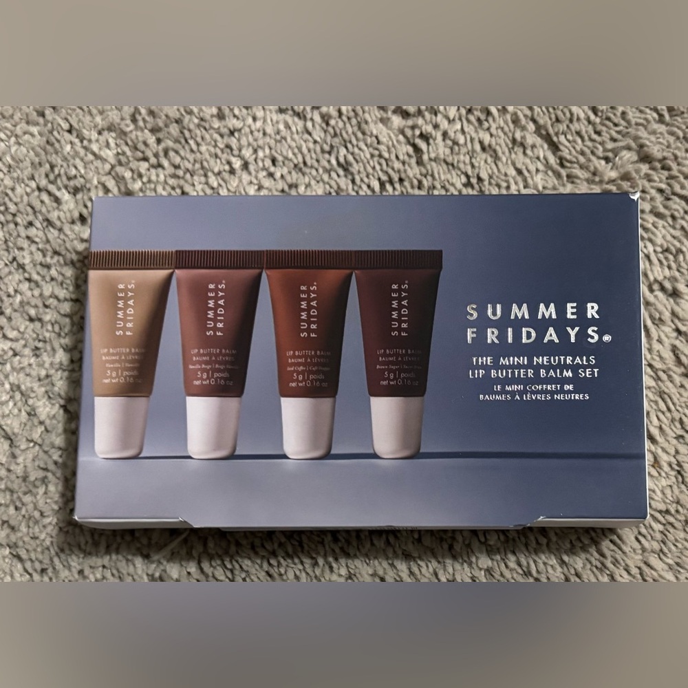 Summer Fridays 
The mini neutrals lip butter balm set